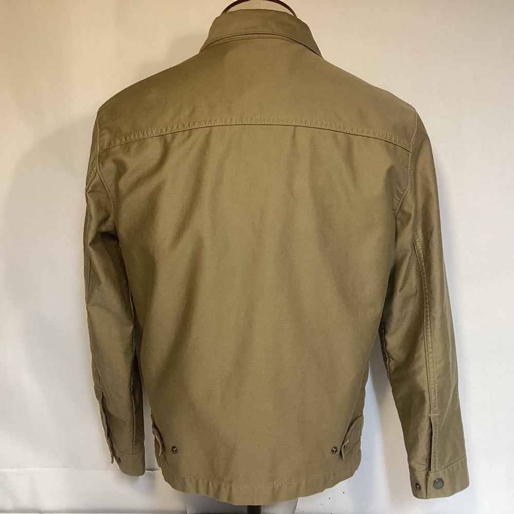 Men’s Levi Khaki Lightweight Full Zip Workwear Jacket mens size small - Picture 5 of 16